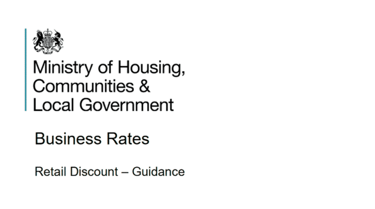 a picture of the words saying business rates retail discount