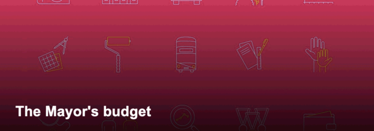 Mayor of London draft budget plans.